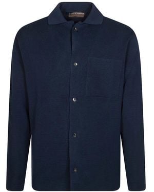 FILIPPO DE LAURENTIIS Pocket Shirt Jacket - Blue
