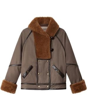 Isabel Marant Olinka Faux-Fur Jacket - Brown