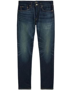 Polo Ralph Lauren Faded-Effect Slim-Fit Jeans - Blue