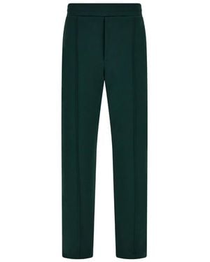 Ferragamo Logo-Embroidered Joggers - Green