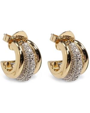 Kate Spade Earrings With Shimmering Crystals - Metallic