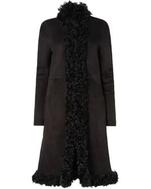 Fendi Merino Shearling Coat - Black