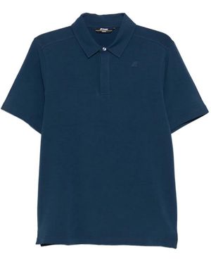 K-Way Logo-Detail Polo Shirt - Blue