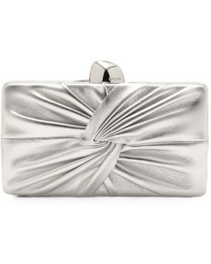 Cult Gaia Lisse Knotted Clutch Bag - Grey