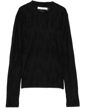 IRO Textured Long-Sleeve Blouse - Black
