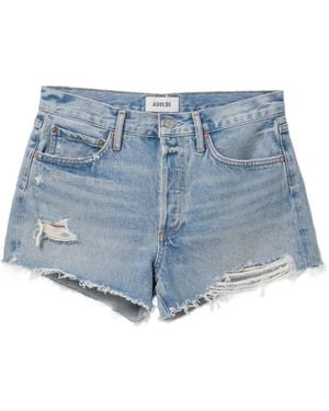 Agolde Bermudas Parker Vintage Cut-Off - Azul