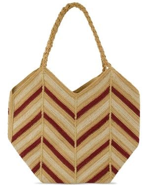 Vanessa Bruno Jute Shoulder Bag - Brown