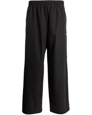 Balenciaga Elasticated-Waistband Track Trousers - Black
