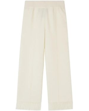 Alanui Finest Fringe-Detail Trousers - White