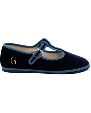 Gondolina Bailarinas Bauta Mary Jane - Azul