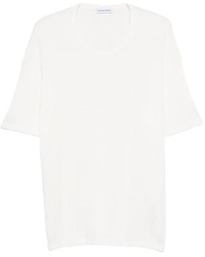 Maison Labiche Ziem Knitted T-Shirt - White