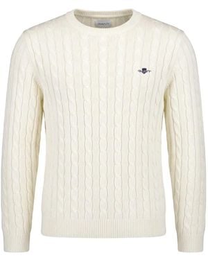 GANT Cable-Knit Sweater - White