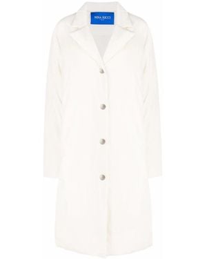 Nina Ricci Taffeta Padded Cocoon Coat - White