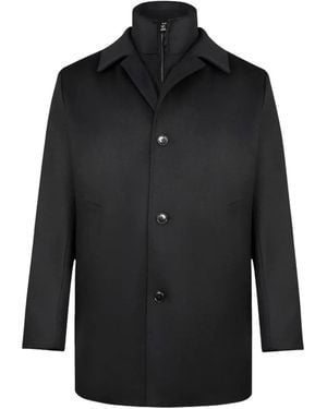 BOSS Single-Breasted Coat - Black