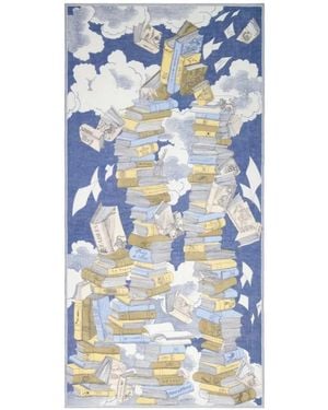 Inoui Edition Etole 100 Edition Screen-Print Scarf - Blue