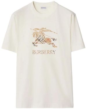 Burberry Ekd Cotton T-Shirt - White
