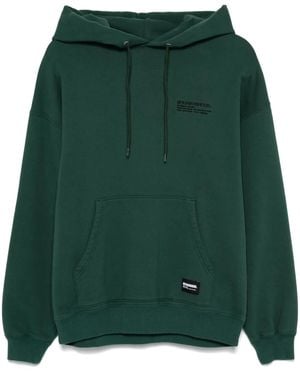 Neighborhood Embroidered-Logo Hoodie - Green