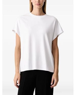 KARL LAGERFELD Camiseta Con Logo Bordado - Blanco
