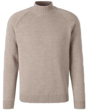 Zanone Pullover Mit Raglanärmeln - Grau