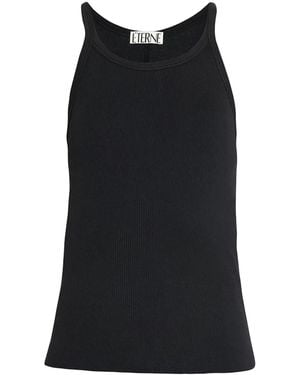 ÉTERNE Ribgebreide Tanktop - Zwart