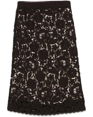P.A.R.O.S.H. Embroidered Skirt - Black