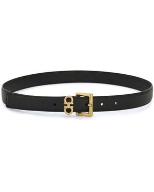 Ferragamo ガンチーニ ベルト - ブラック