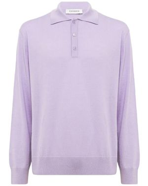Laneus Polo De Manga Larga - Morado