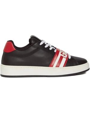 Gcds Sneakers Aus Leder - Schwarz
