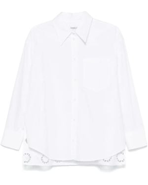 Dondup Broderie-Anglaise Shirt - White