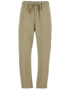Semicouture Pantalon À Lien De Resserrage - Natural