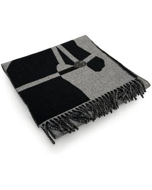 Gucci Sjaal Met Abstracte Print - Zwart