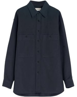 Lemaire Hemdjacke Mit Aufgesetzter Tasche - Blau