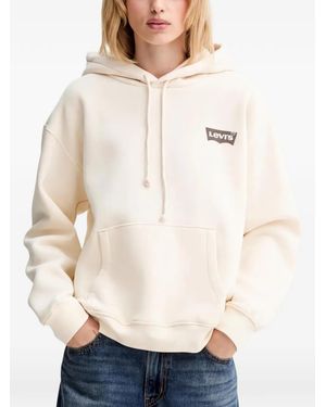 Levi's Logo-Print Hoodie - Natural