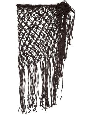 Bimba Y Lola Bufanda De Punto Flojo - Negro