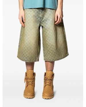 MISBHV Patterned Denim Shorts - Natural