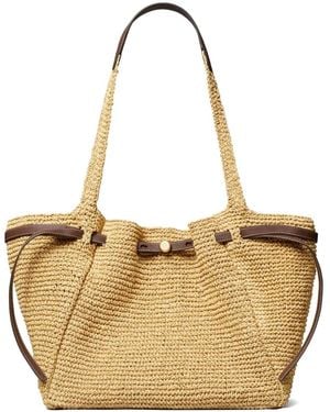 Tory Burch Romy Woven Tote Bag - Natural