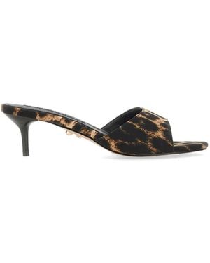Twentyfourhaitch Tiwa Animal-Print Mule Sandals - Natural