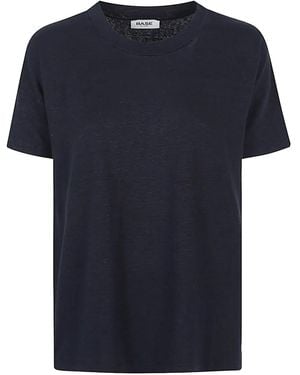 Base London リネン Tシャツ - ブルー