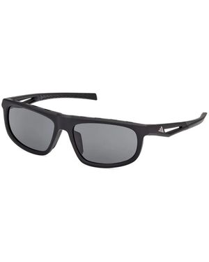 adidas Dromeas Rectangle-Frame Sunglasses - Metallic