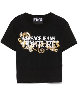 Versace Jeans Couture ロゴ Tシャツ - ブラック