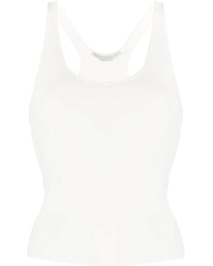 Stella McCartney Sleeveless Racerback Tank Top - White