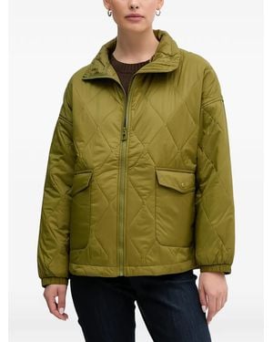 Benetton Diamond Quilted Jacket - Green