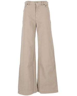 P.A.R.O.S.H. Wide-Leg Jeans - Natural
