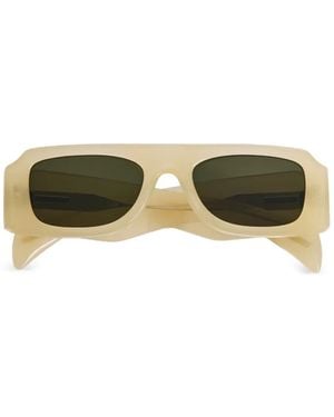 Jil Sander Edition 4 Rectangle-Frame Sunglasses - Green