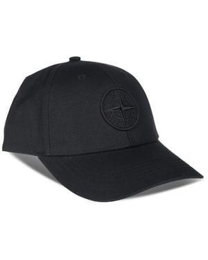 Stone Island Cappello Da Baseball Con Motivo Compass - Blu