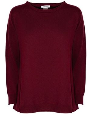 Kangra Flared-Hem Sweater - Purple