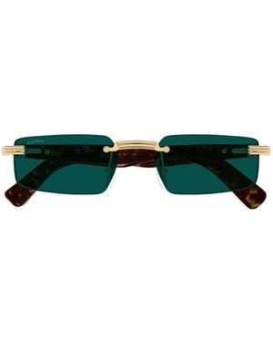 Cartier Lunettes De Soleil Sans Monture - Vert