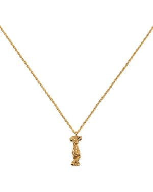 Loveness Lee L Alphabet Necklace - Metallic