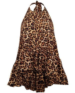 Azeeza Winston Silk Top - Brown