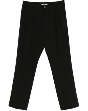 Imperial Pleated-Design Pants - Black